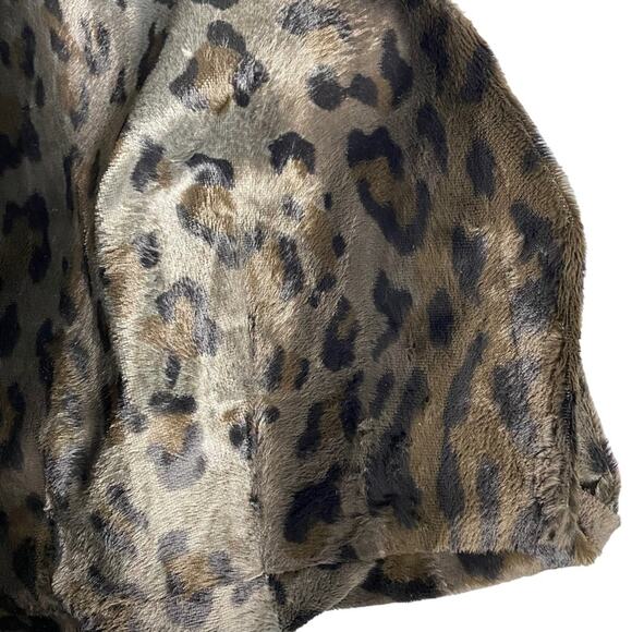 Sportmax Code Faux Fur Leopard Print Dress size US 8 - Picture 10 of 13